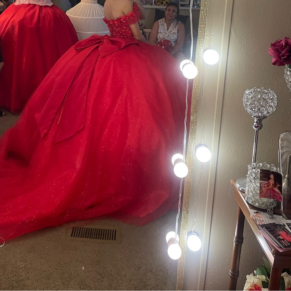 Stunning Red Quinceañera dress
